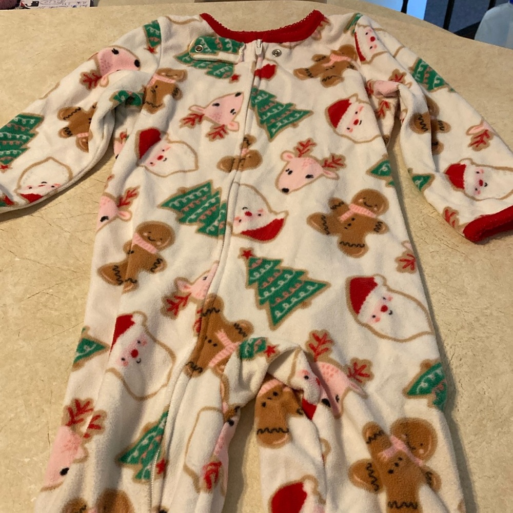 Christmas fleece pjs 18M